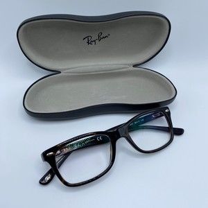 Ray-Ban RX 5228 50mm Plastic Full Rim Women's Eyeglasses - Dark Havana
